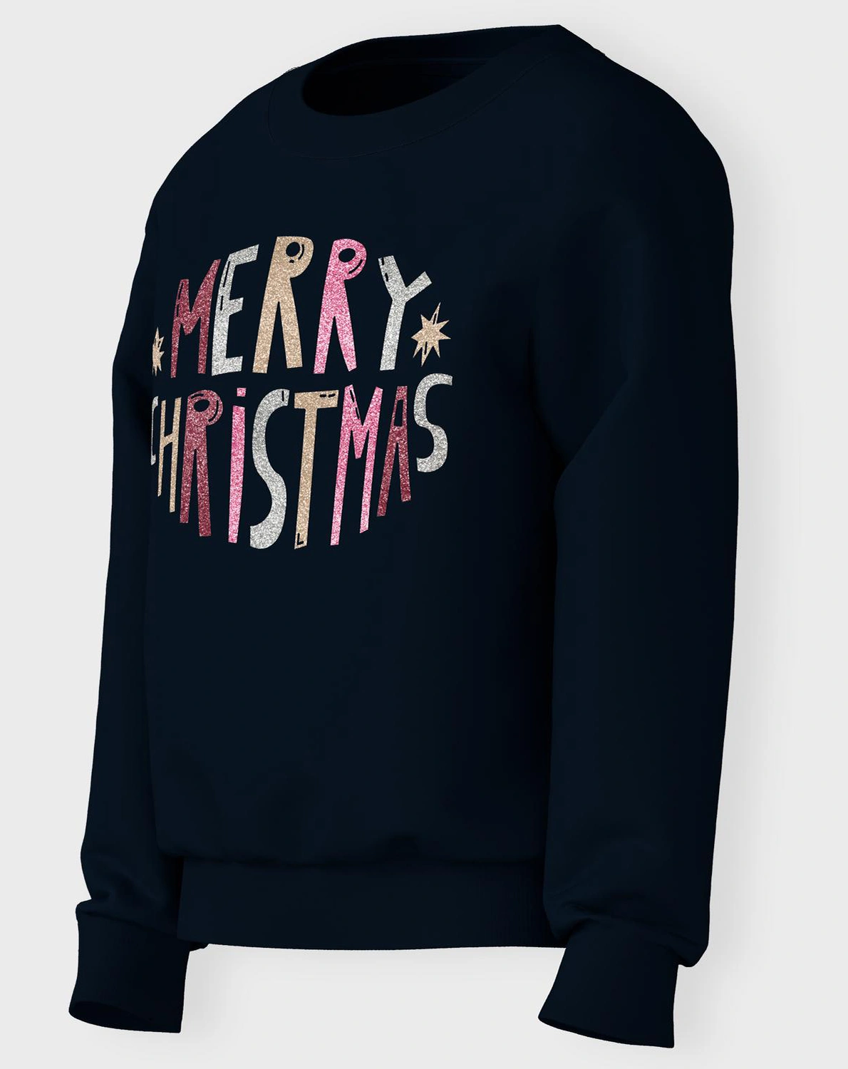 Sweatshirt NKFVISMAS MERRY CHRISTMAS in black