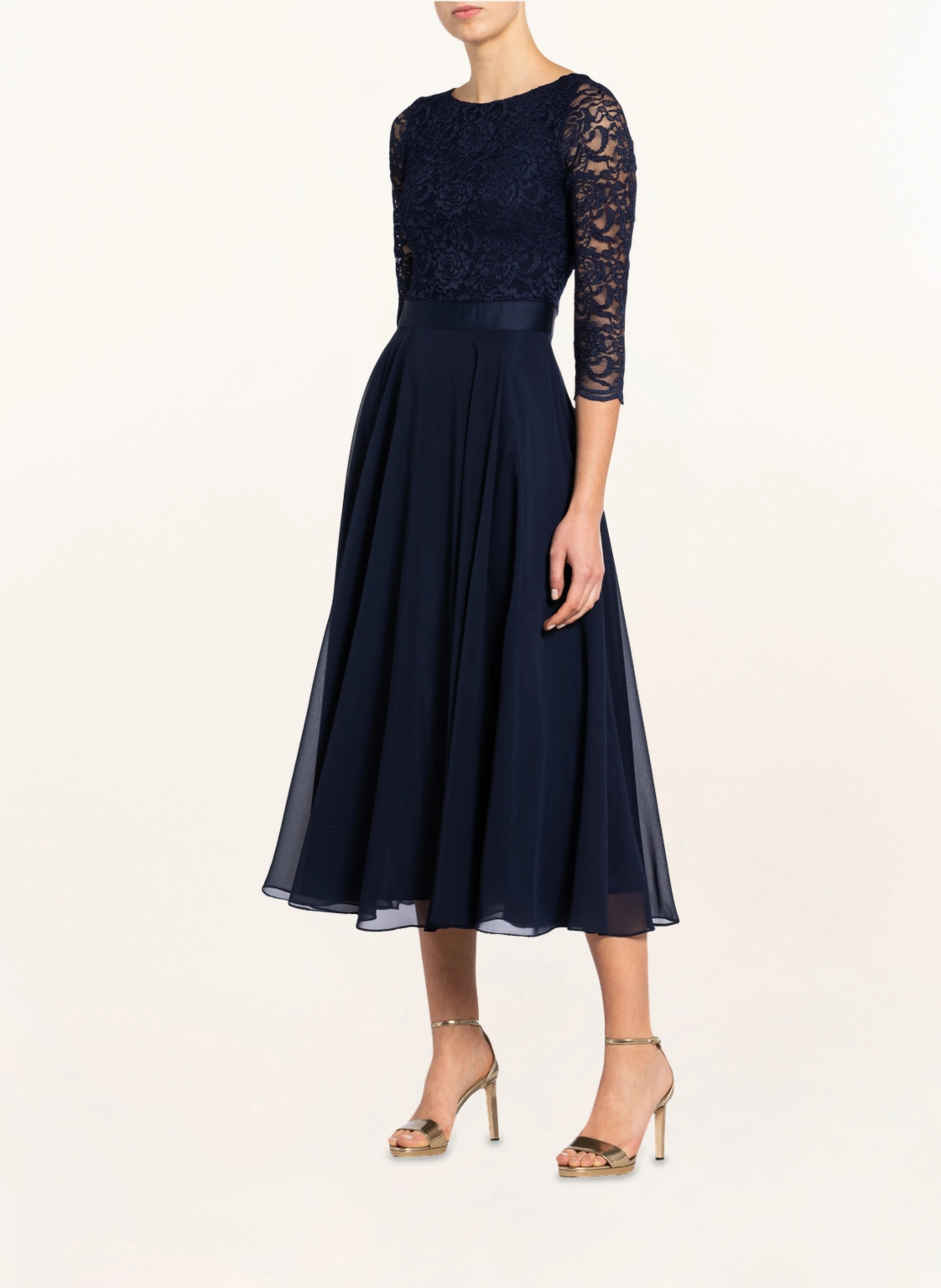SWING Cocktailkleid mit Spitzenbesatz