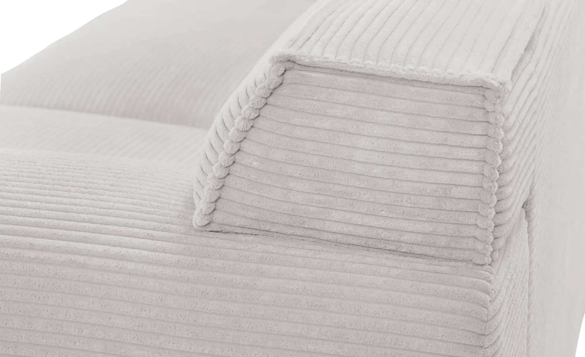 SOHO Ecksofa Cord Weiß Trenisha