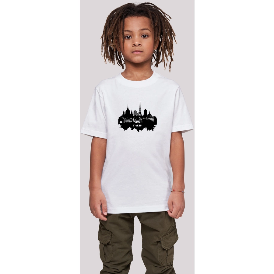 F4NT4STIC T-Shirt PARIS SKYLINE TEE UNISEX weiß