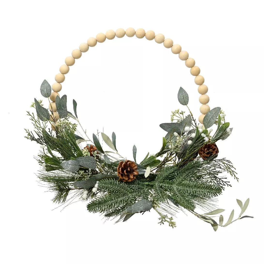 Couronne de Noël (D40 cm) Brocéliande Verte