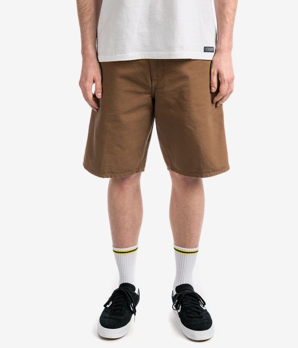 Carhartt WIP Single Knee Organic Dearborn Shorts (hamilton brown rinsed)