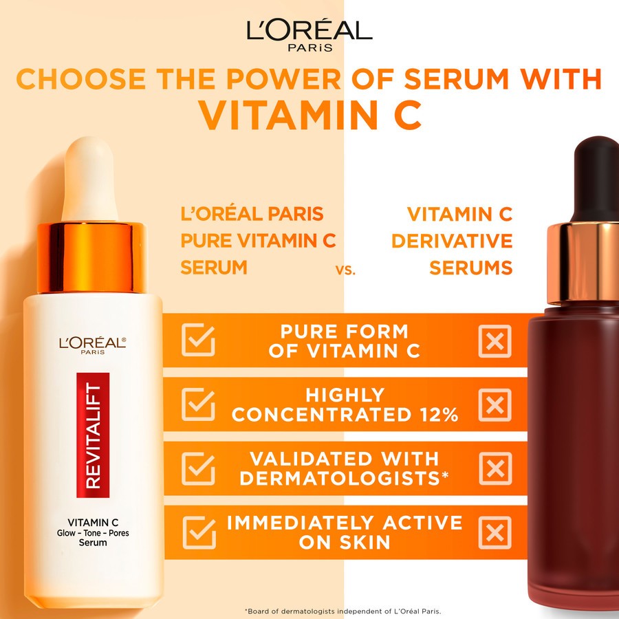 L'Oréal Paris Revitalift Clinical 12% Pure Vitamin C Serum 30ml