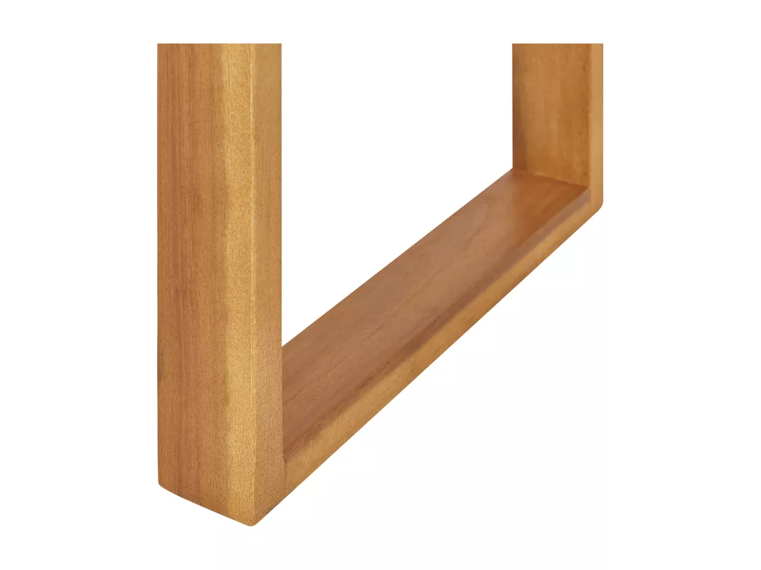 Table d'appoint pour le jardin BELLANO 35 cm 40 cm Acacia Marron