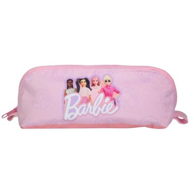 Trousse triangulaire Barbie réversible - 1 compartiment - rose - Bagtrotter