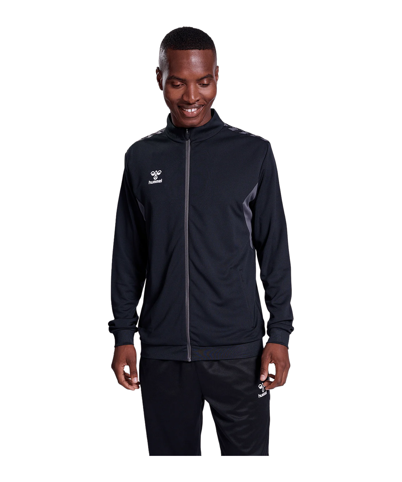 Hummel hmlAUTHENTIC PL Trainingsjacke Schwarz F2001