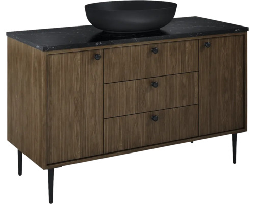 Jungborn wastafelmeubel PRIMUS BxHxD 1200 x 720 x 456 mm Frontkleur notenhout
