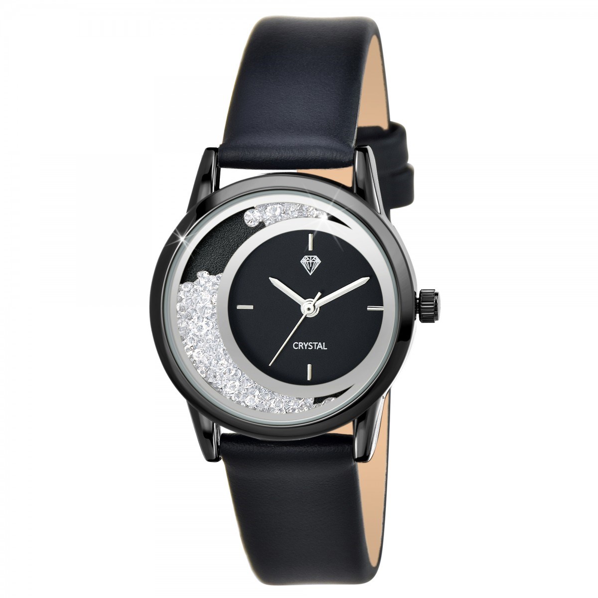 Montre Lynn élégante ornée de Cristaux scintillants SC Crystal