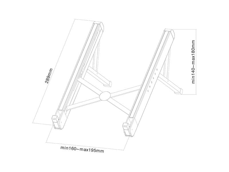 NEOMOUNTS Halterung NSLS010 Laptop Ständer Faltbarer Notebook / Tablet Ständer