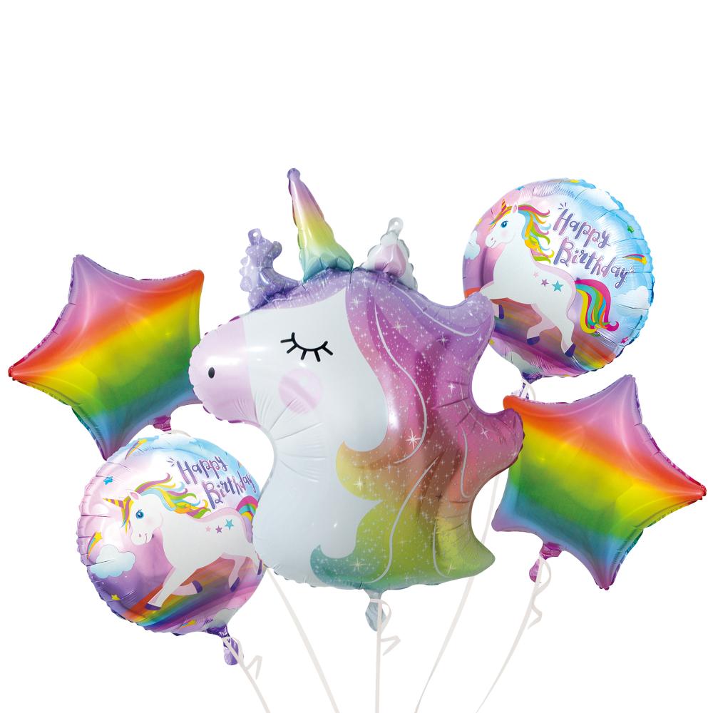 BALLON ALLUMINIUM LICORNE X4