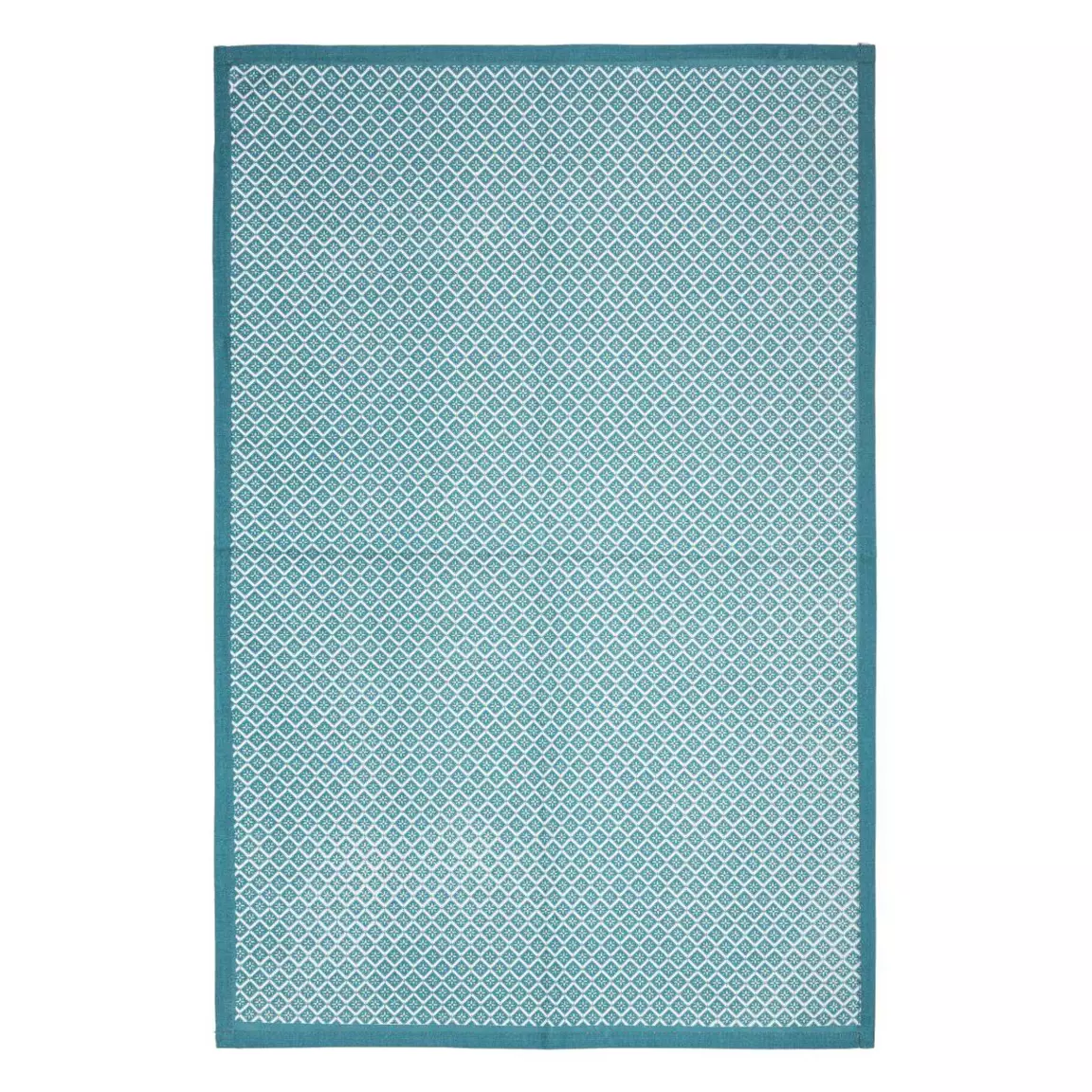 Lot de 3 torchons Geom Bleu canard