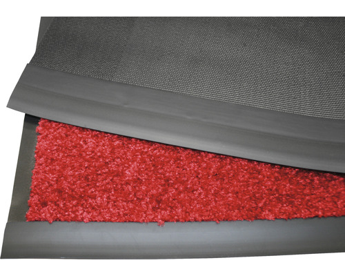 Op maat gemaakte Proper Tex rode deurmat, 90 cm breed (per meter verkocht)