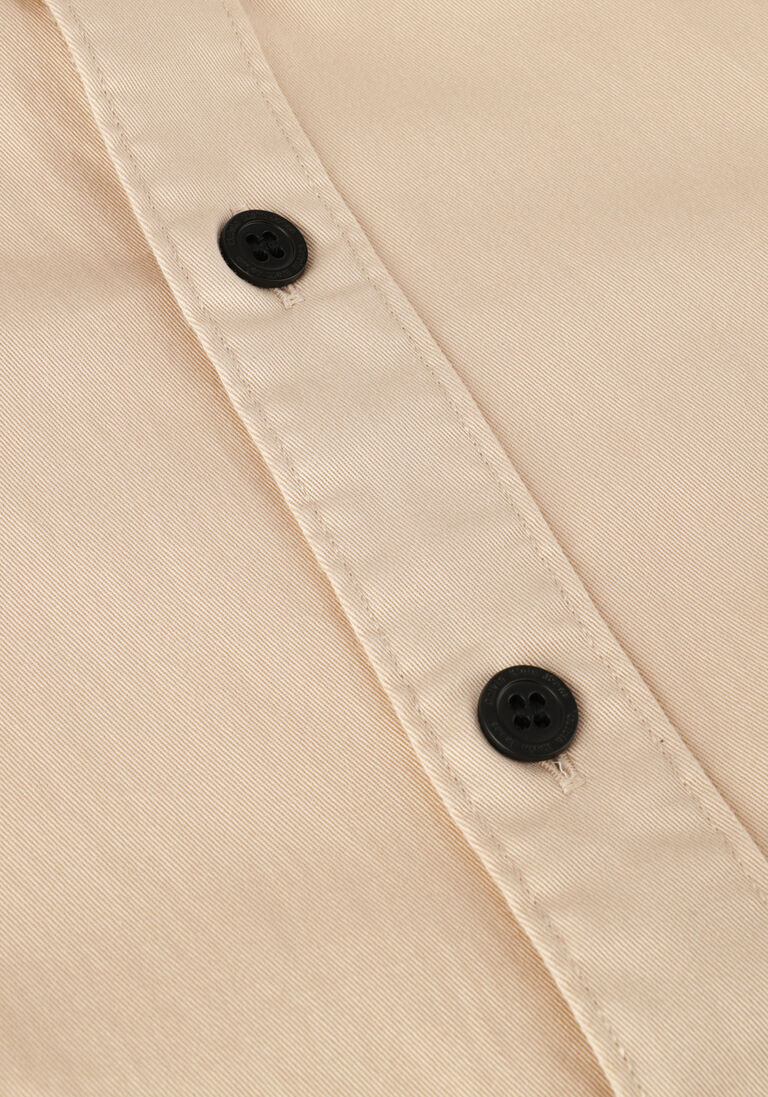 CALVIN KLEIN beige calvin klein overshirt monologo badge relaxed shirt
