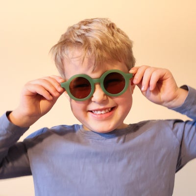 CarloBaby Solbriller Stråla 2-pack 3-6 År, Grønn/Blå