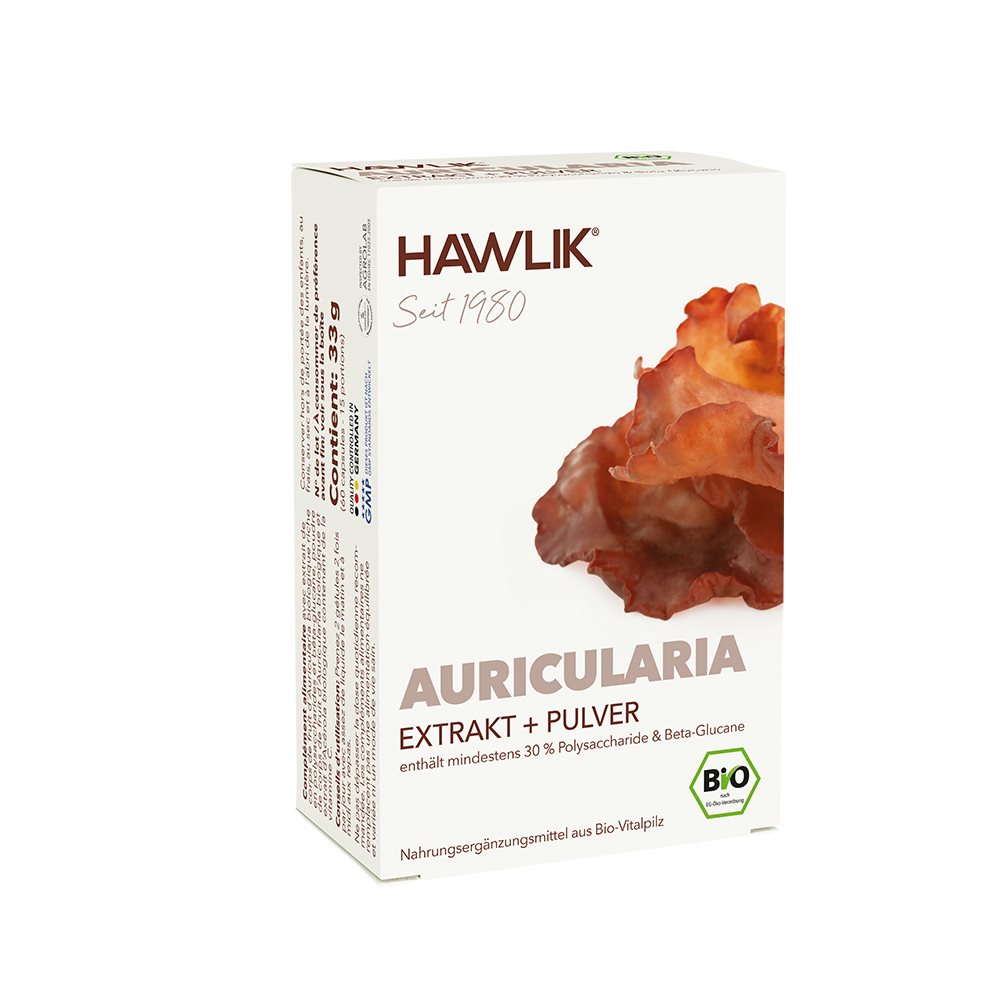 HAWLIK Auricularia Extrakt   Pulver Kaps 60 Stk