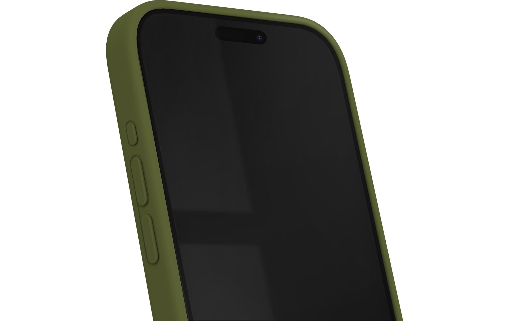 Silicone iPhone 15 Pro KhakiSilikon-Backcover für das Apple iPhone 15 Pro