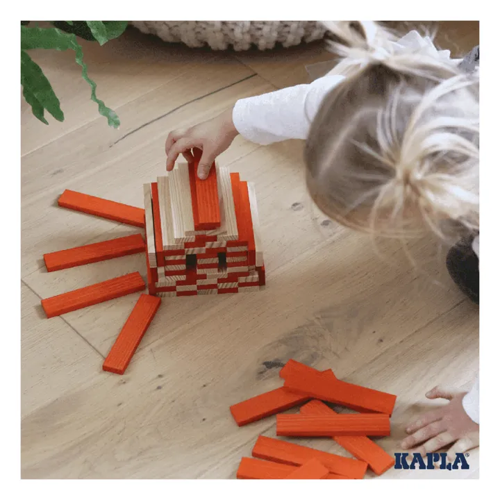 Kapla Coffret couleur - 40 planchettes | Rouge