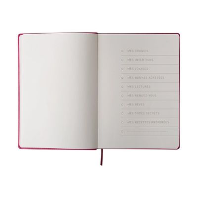 Oberthur Carmen - Carnet de notes souple A5 - uni - bleu