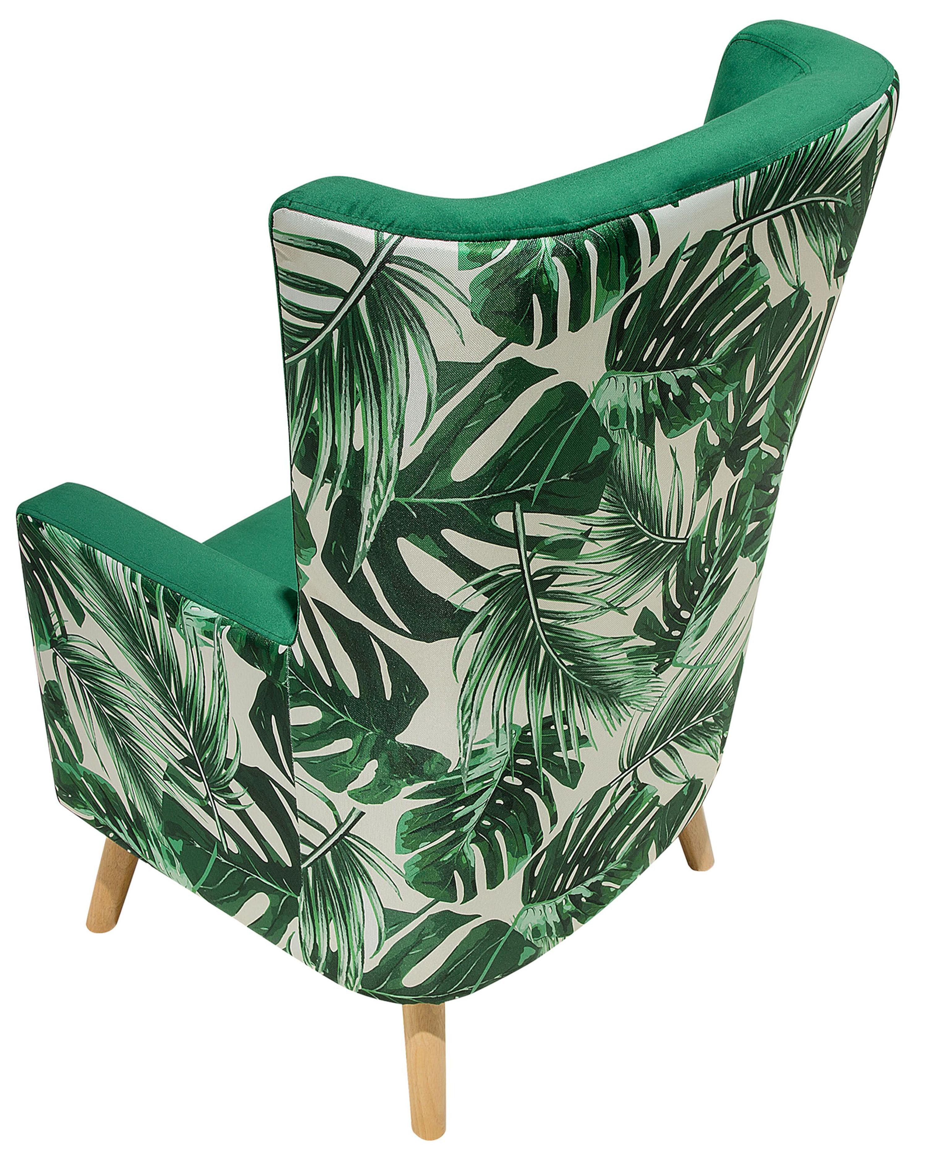 Oorfauteuil ONEIDA Fluweel Donkergroen