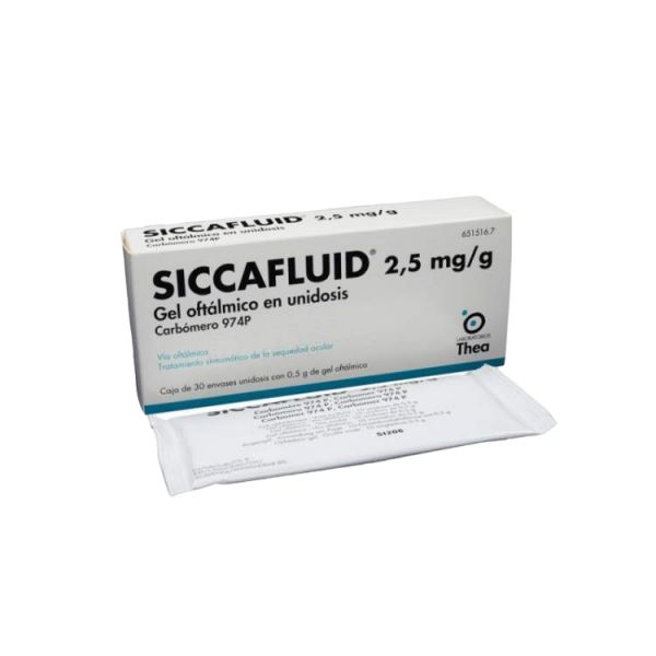 Siccafluid 2,5mg/g Gel Oftálmico 60 Unidoses