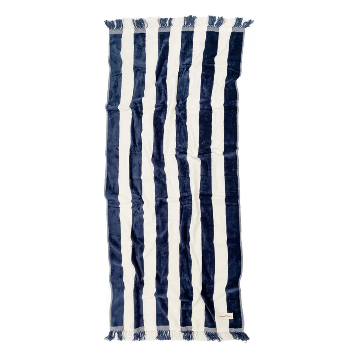 Business & Pleasure Co. Serviette de plage Holiday | Bleu marine