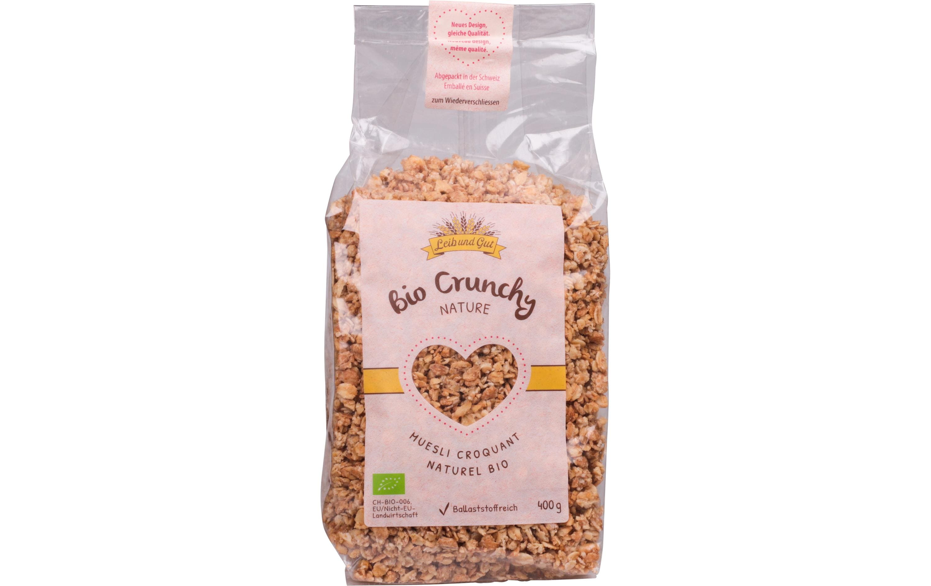 Müesli Bio Crunchy Nature 400 gKnuspermüesli in Bio-Qualität
