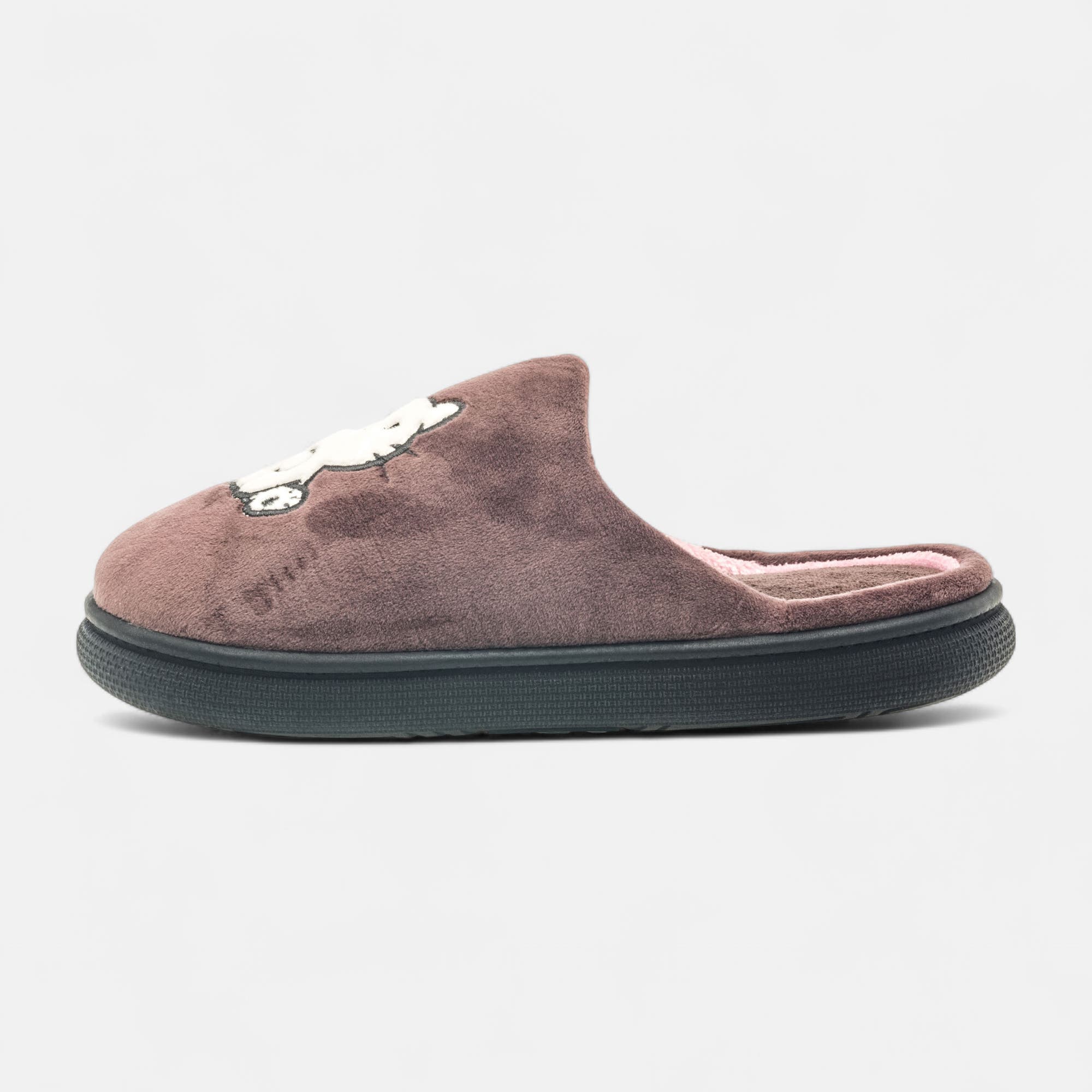 Pantoufles mules Femme taupe