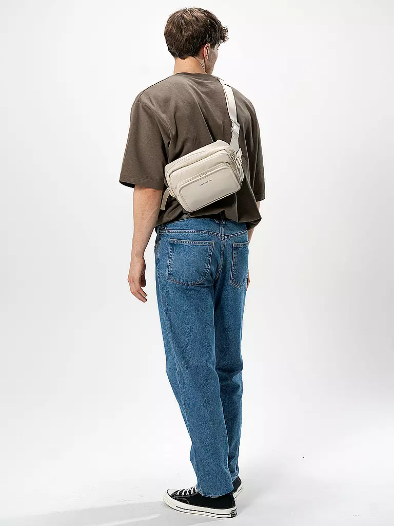 KAPTEN & SON Tasche - Umhängetasche LISBON CROSSBODY, erweiterbar beige