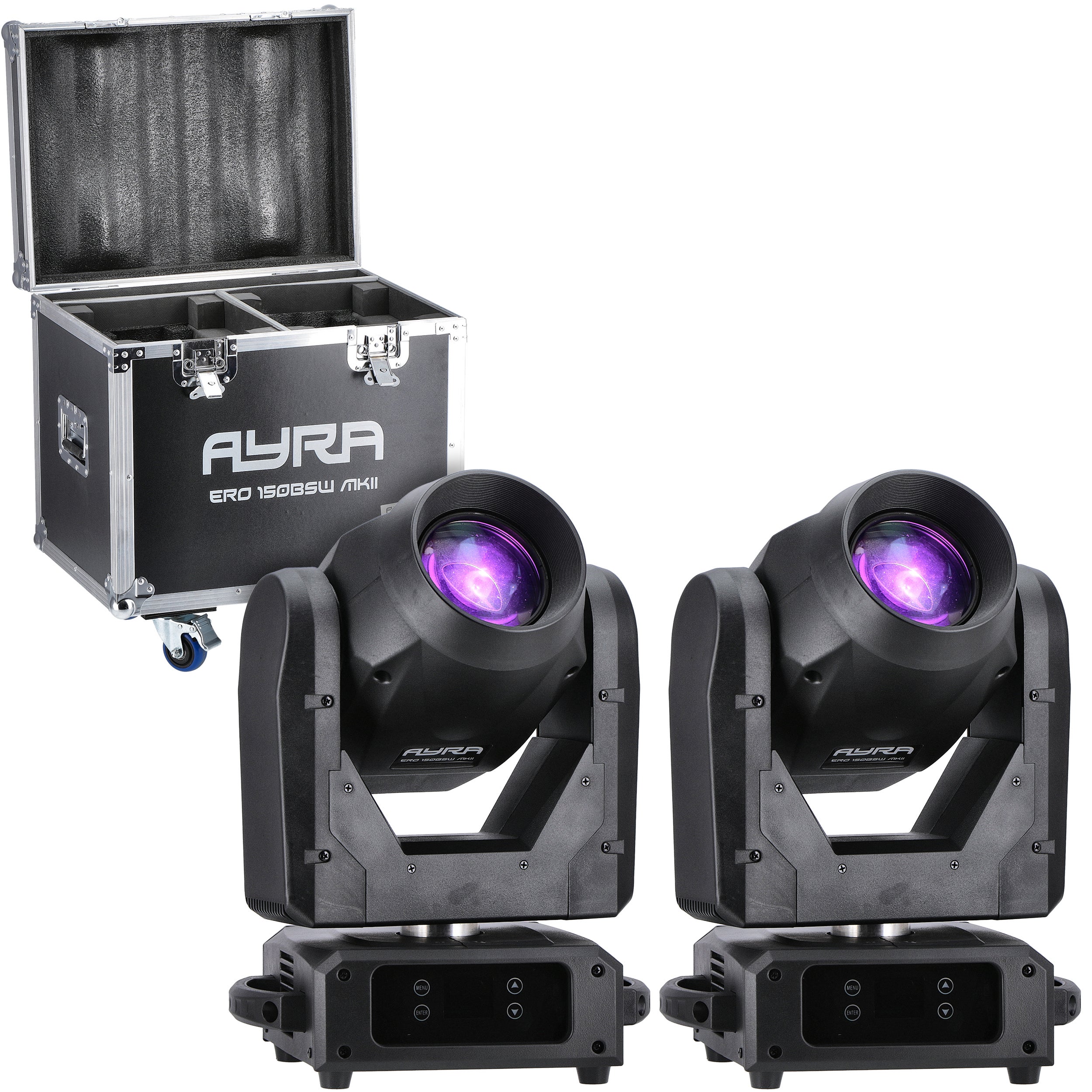Ayra 2x ERO 150BSW MKII + case MKII movingheads