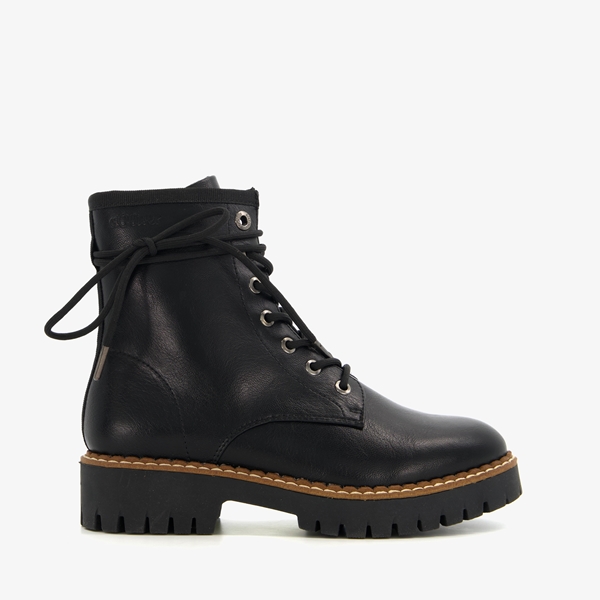 s. Oliver dames veterboots zwart