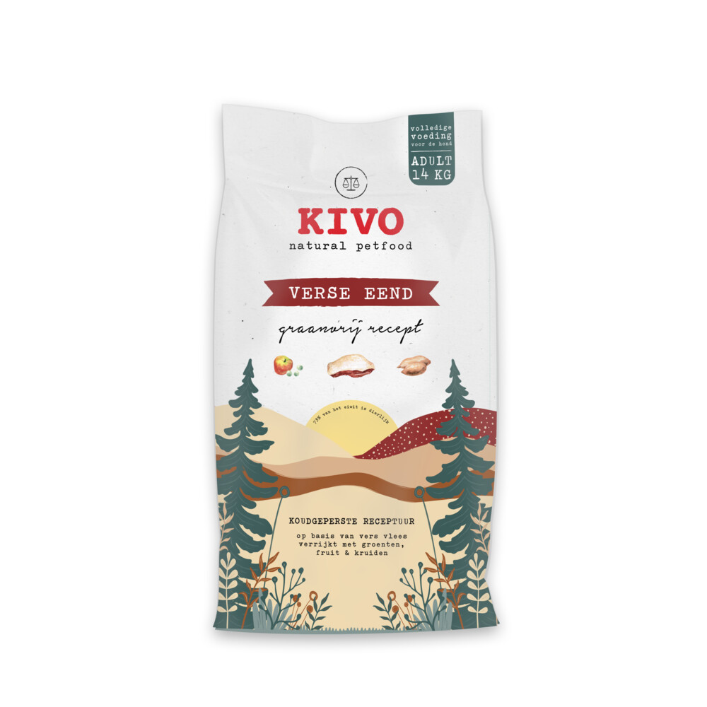 Kivo Verse EendGraanvrij14 kg