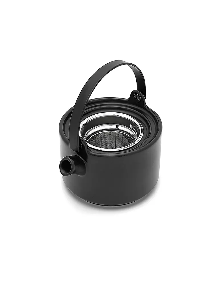 BREDEMEIJER Tea for one Umea mit Bambusdeckel 0,5l Schwarz schwarz