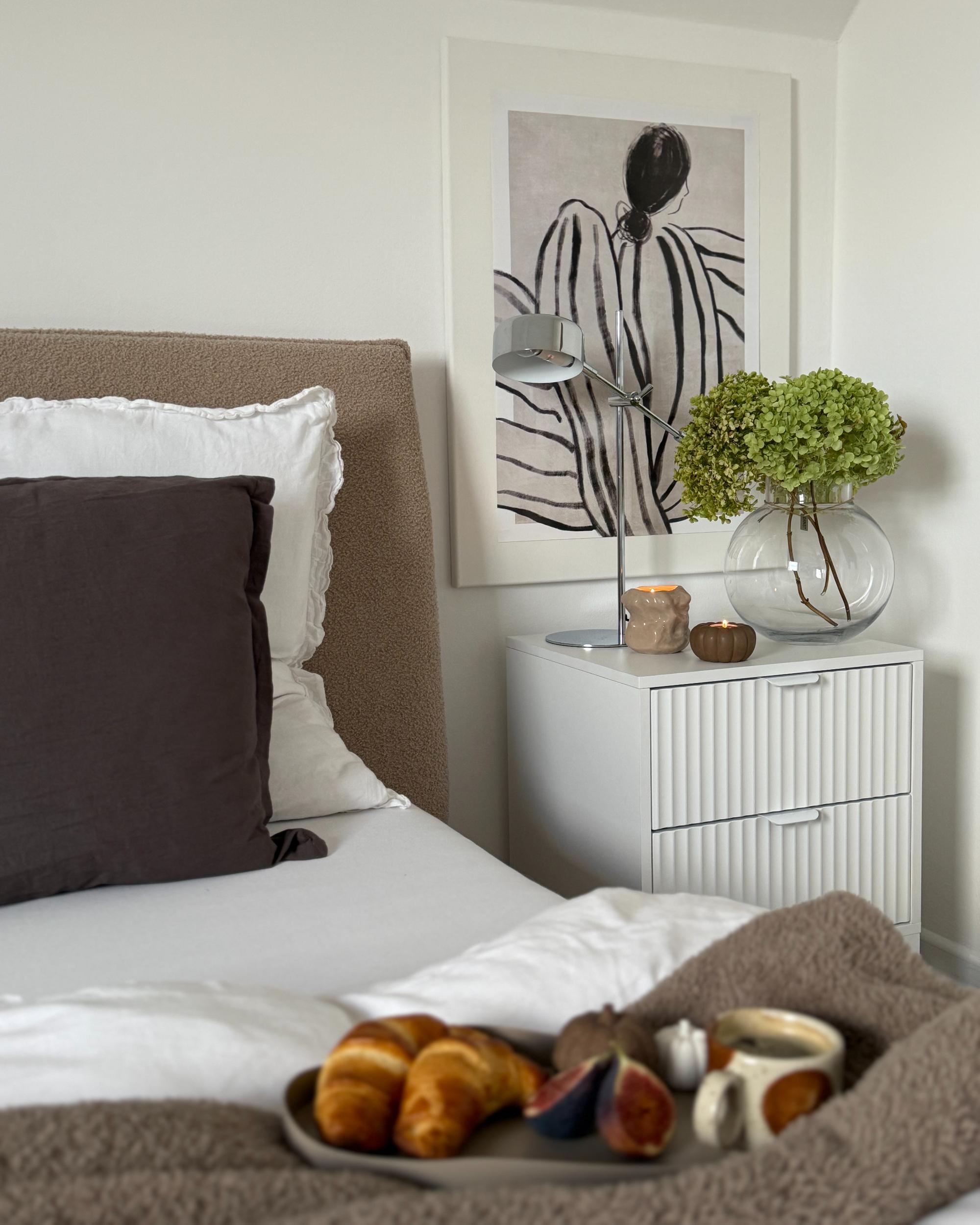 Bed met opbergruimte Bouclé LAVAUR 180 x 200 cm Taupe