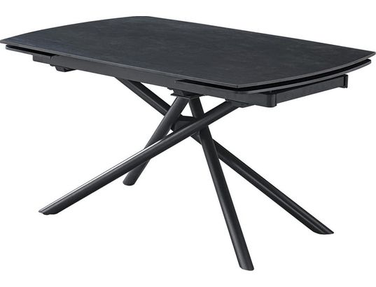 CONCEPT1 - Table Olivia 140/200 x 90 x 75 cm gris anthracite