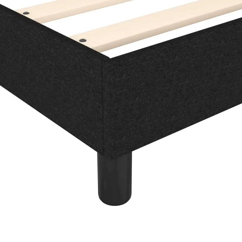 vidaXL - Bed frame zonder matras - Zwart - Stof - 90x200 cm