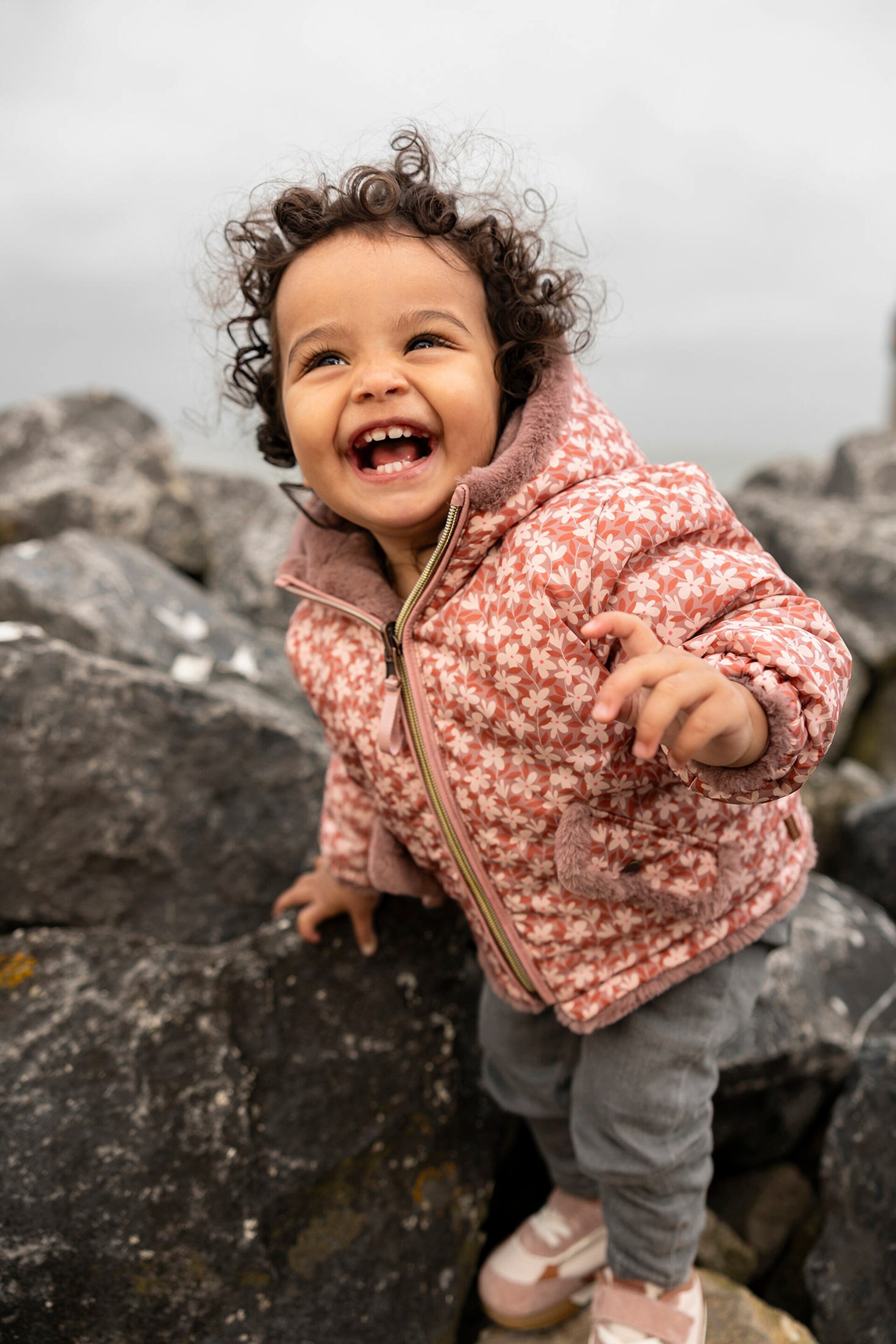 Noppies Baby Winter jacke Feria - Reversible Burlwood