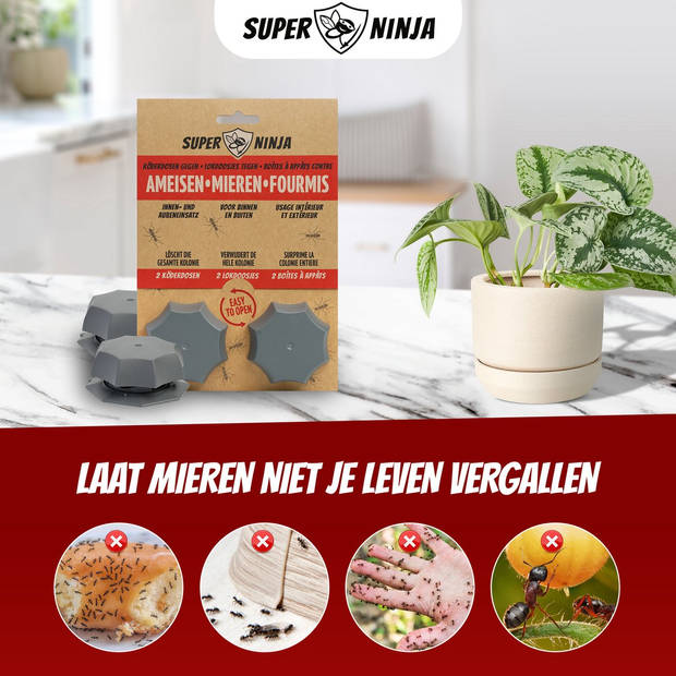 Super Ninja Mierenlokdoosjes 2-stuks