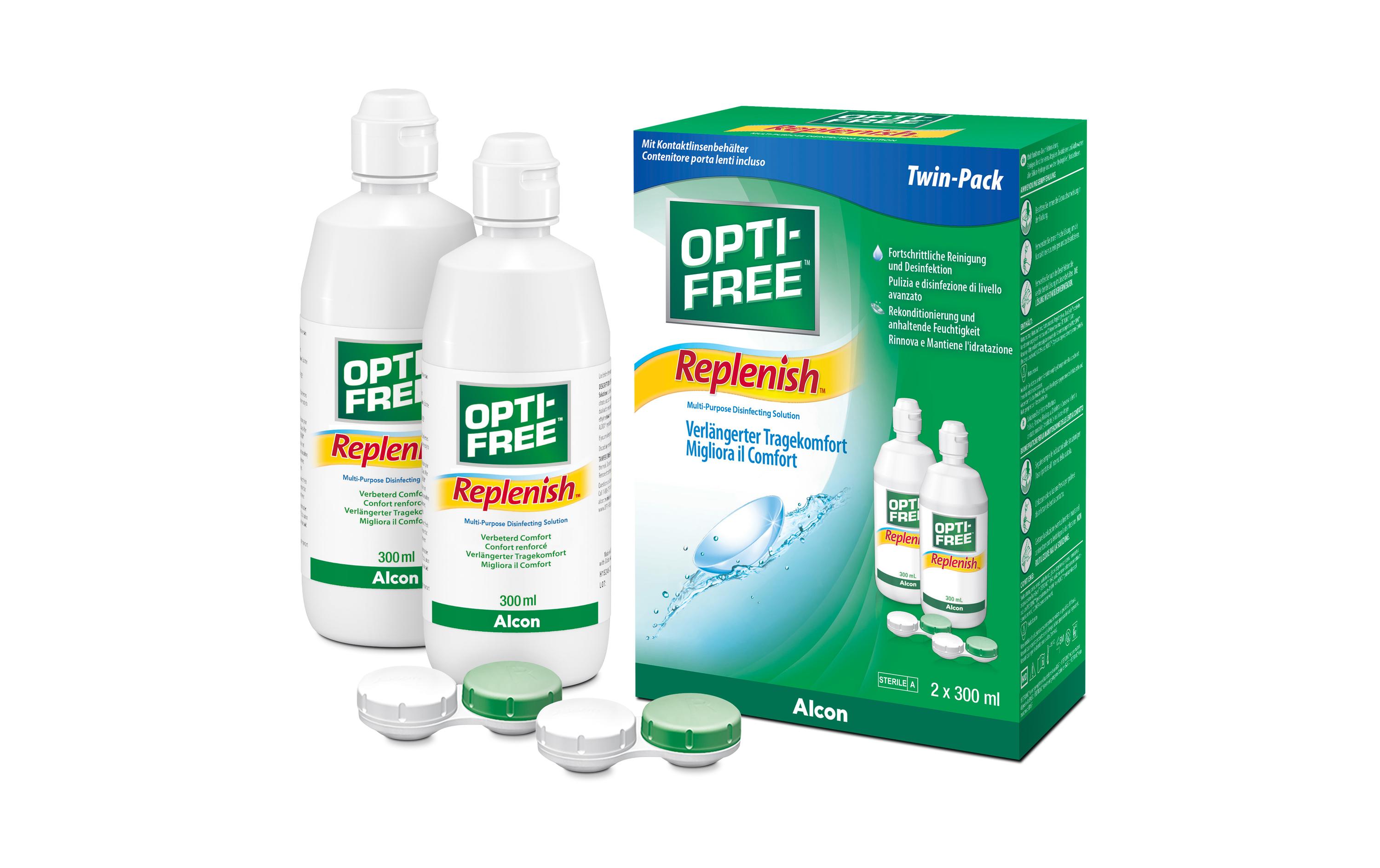 Kontaktlinsenpflege Replenish 2 x 300 mlAll-in-one Linsenpflegemittel