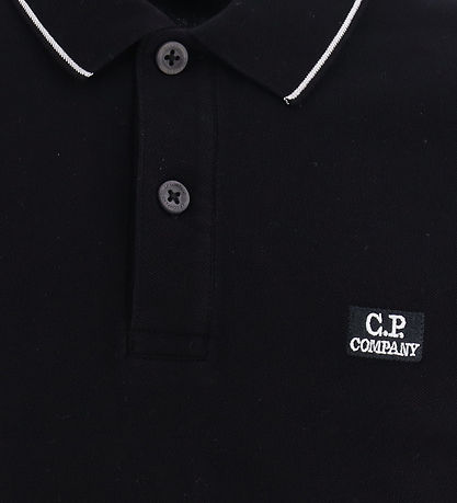 C.P. Company Polo - Schwarz m. Weiß