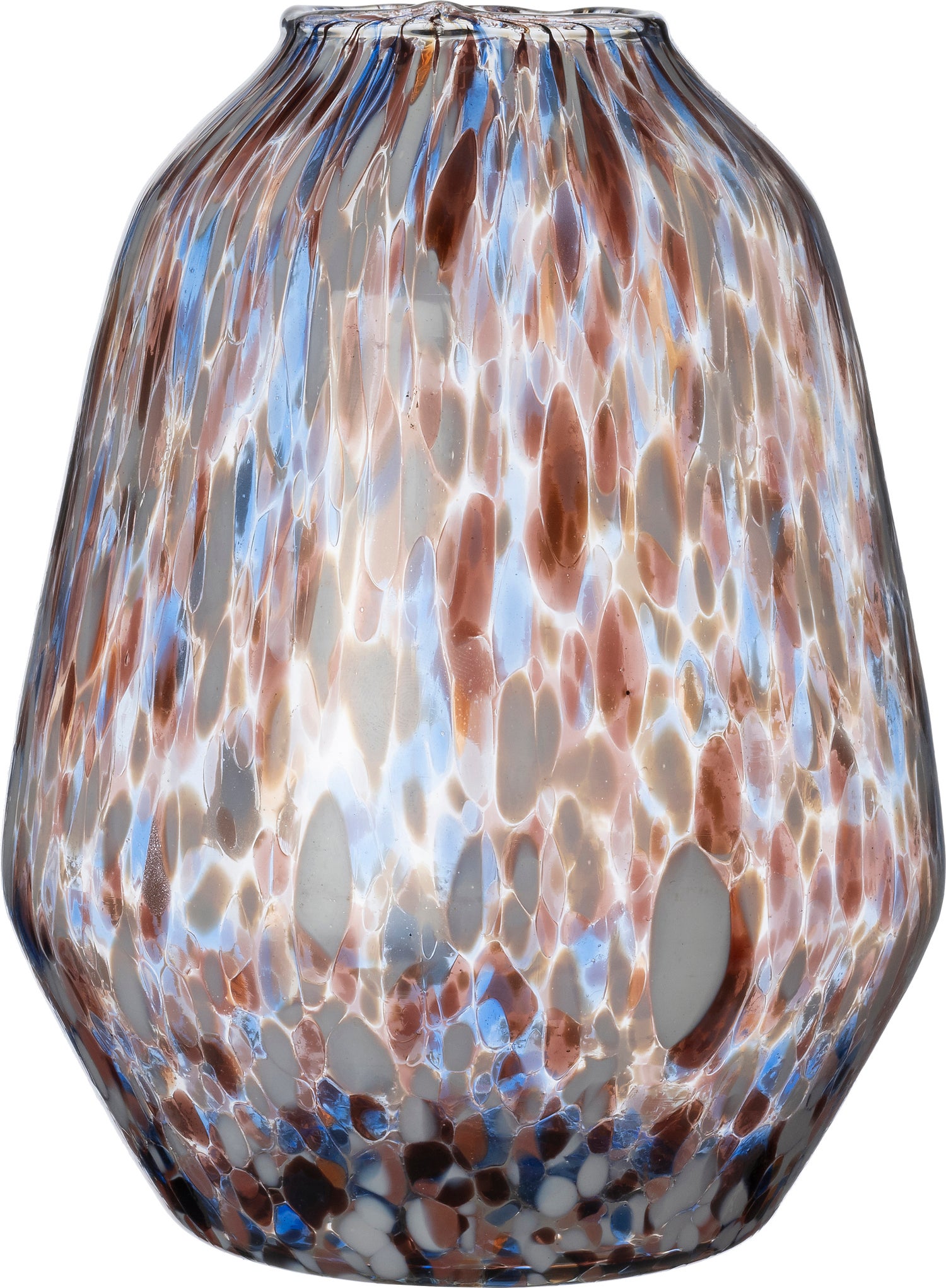 Intratuin vaas Noi bruin / blauw / grijs D 13 H 15 cm