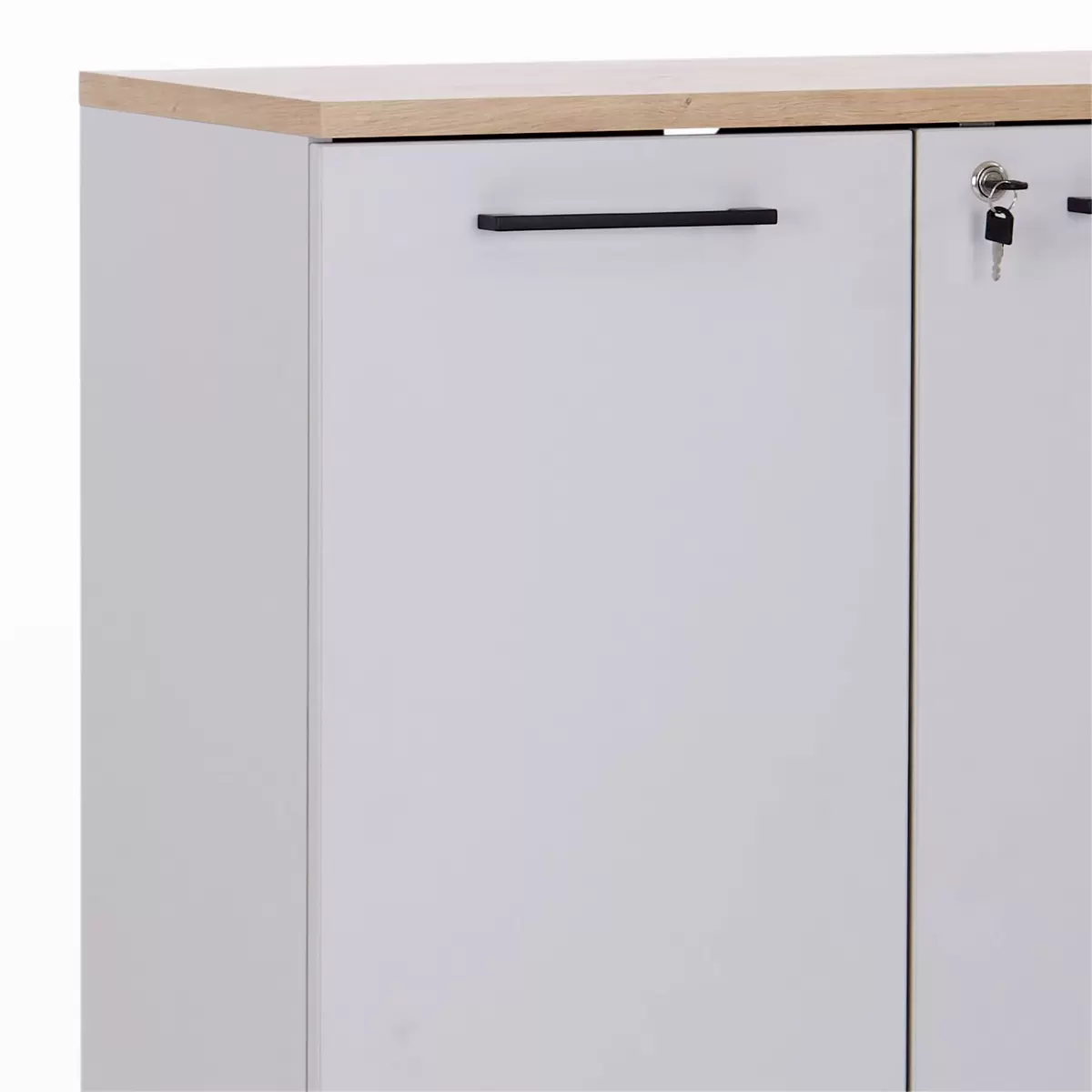 Aktenschrank Kontor K5 hellgrau,Eiche