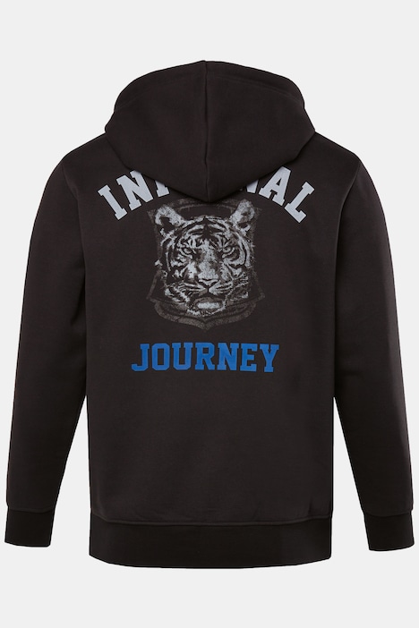Hoodie-Jacke, Sweat, Prints, Kapuze, bis 8 XL