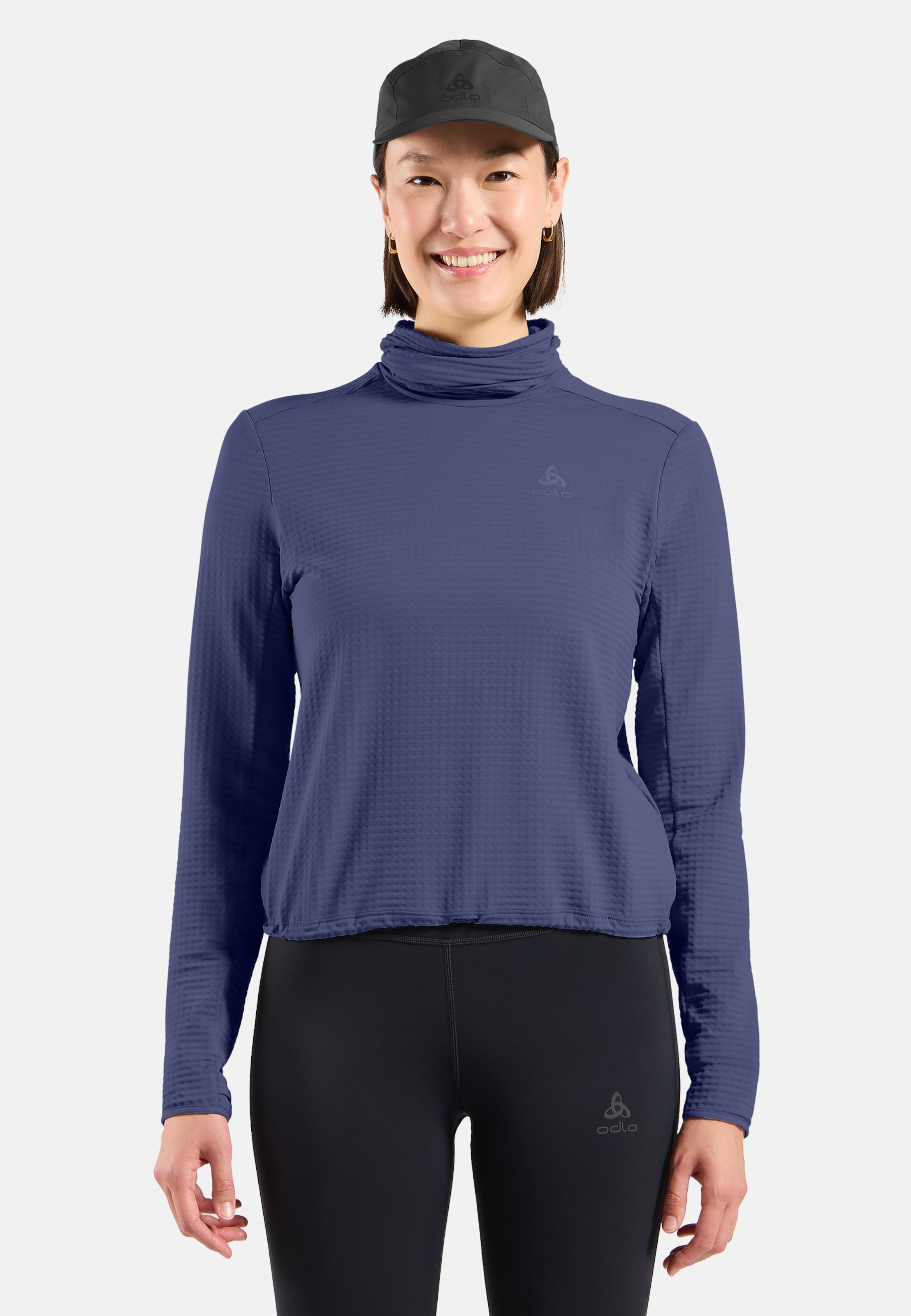 Essentials Thermal Laufshirt mit Rollkragen in Skipper Blue