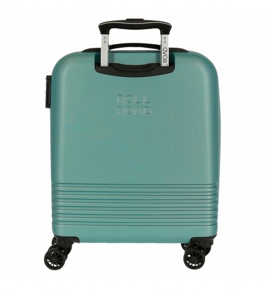 Mala de viagem Roll Road Cabin, rígida, turquesa, da Roll Road India - 40x55x20cm -