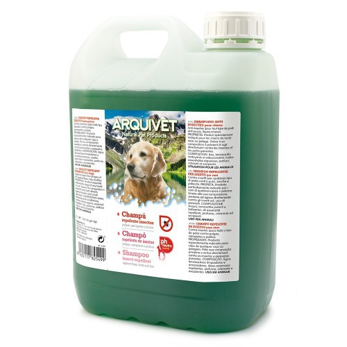 Shampoo repelente de insetos para cães, fragrância neutra