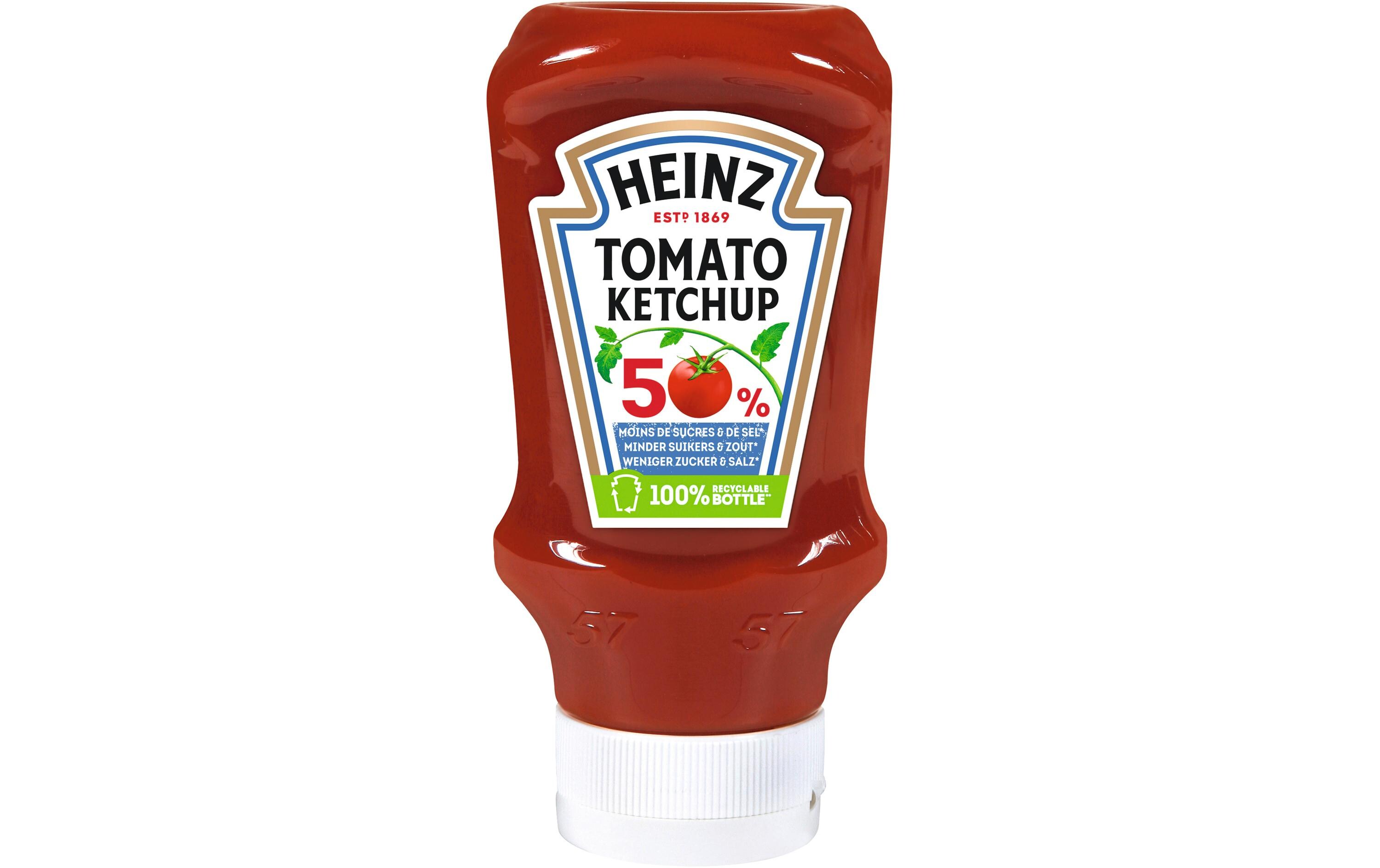 Tomaten Ketchup 50% weniger Zucker 545 gFeine Tomaten-Würzsauce ohne Zucker- und Salzzusatz