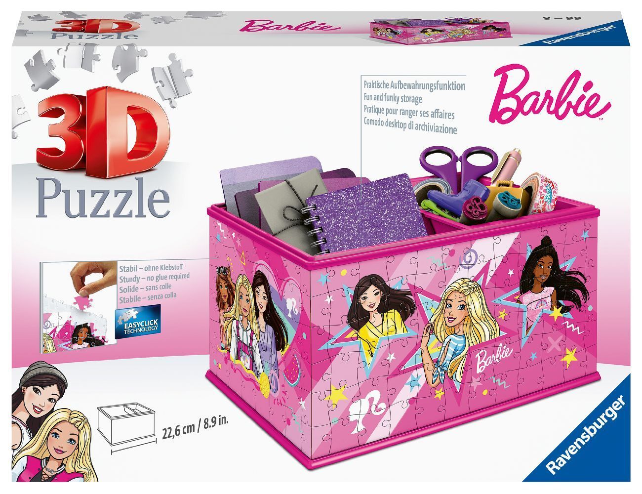 3D-Puzzle BARBIE - AUFBEWAHRUNGSBOX (216 Teile)