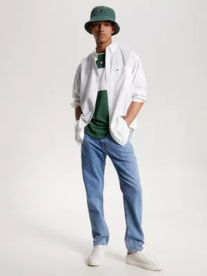 Camisa de popeline de modelagem ampla