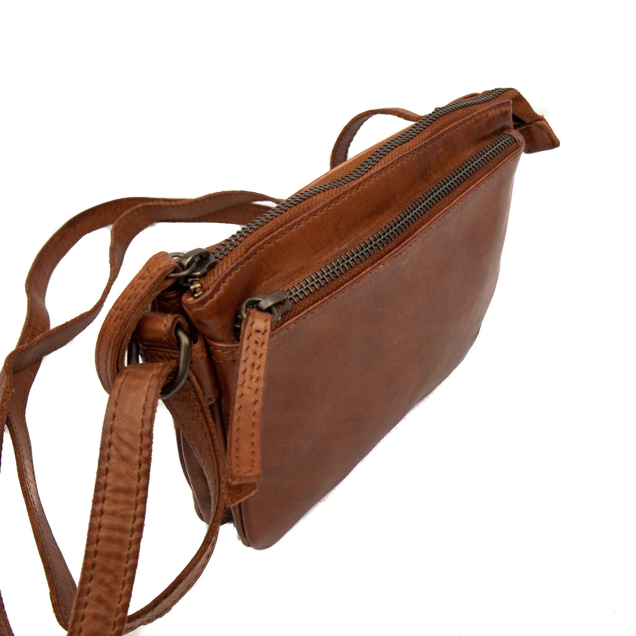 Schoudertasje 'Maithe' cognac - CL 41703 Cognac