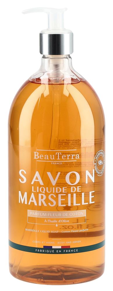 BEAUTERRA Flüssigseife Marseille liq Baumwollblüte Fl 1000 ml